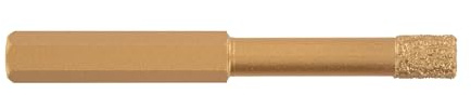 Tivoly 12000921000 Blister de 1 Foret Céram Diamond Dry Technic, Or, Ø 10 mm | Foret diamant à sec - TIVOLY - Diamètre 10 mm