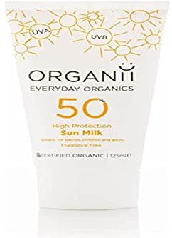Organii Sun Milk Cream with SPF 50 125 ml