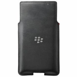 BlackBerry Leather Pocket für BlackBerry Priv & Smartphone Schwarz ACC-62172-001
