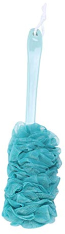 Brosse pour le dos avec fleur de douche par Rosenice, long manche, pour homme et femme (Bleu)