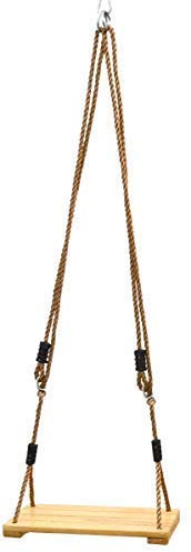 LittleTom Kinder Brettschaukel 38 x 20 cm Holz Schaukel-Brett Schaukelsitz Natur