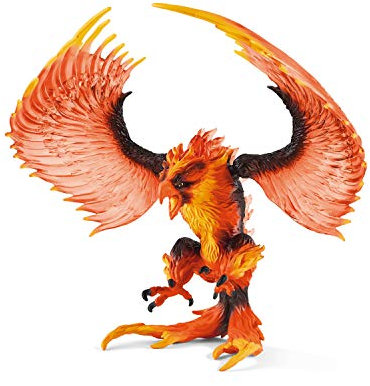 Schleich ELDRADOR Creatures | Águila de Fuego 42511 | Figura de Monstruo alas móviles | Figura de acción para niños a Partir de 7 años | Juguete fantástico | 17 x 13 x 13 cm