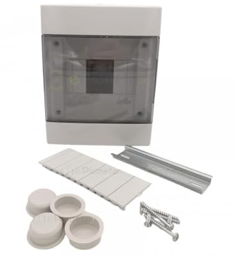 Quadro elettrico centralino da 2 a 4 moduli DIN box da superficie muro IP40 per interruttori magnetotermici (Surface)