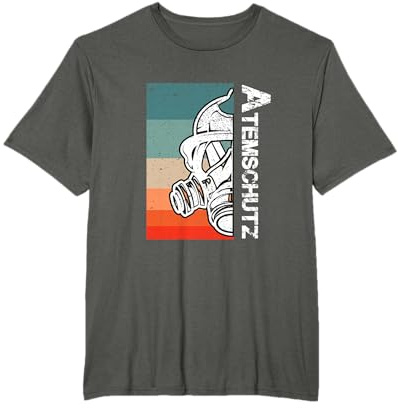 Vintage Feuerwehr Atemschutz Atemschutzgeräteträger T-Shirt