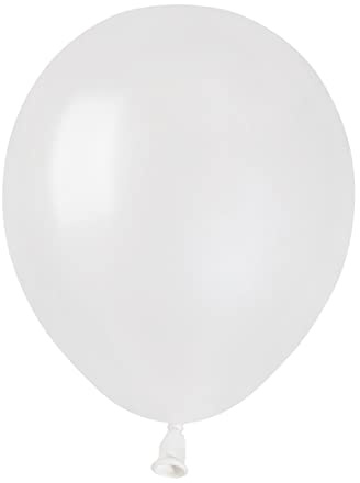 Ciao - Förpackning med 100 ballonger Pearly in Natural Latex Premium Quality A50 (Ø 13 cm/5 tum), vit pärla