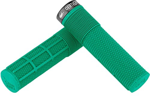 DMR Brendog DeathGrip Fahrradgriffe für Mountainbike, ohne Flansch, Türkis (dick)