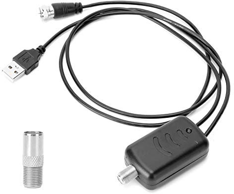 Segnale Antenna Amplificatore Digitale HDTV Antenne Splitter Amplificato USB Ripetitore Digital Canale Ricevitore Booster per Ricezione Migliorata Ottenere Più Canali Cancellare Pixelati Bassa Forza