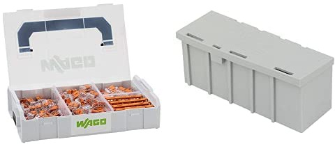 WAGO Original Connection Terminal Set 887-952 - L-BOXX Mini - Series 221 Bundle with UTRONIX Wagobox Junction Box Pack of 10, grey