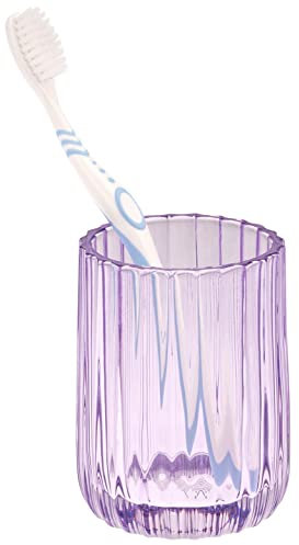 bremermann Bicchiere per spazzolino in Vetro, portaspazzolino in Vetro (Lavanda)
