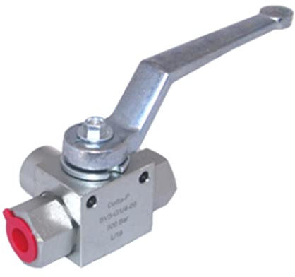 RANRAO Hydraulischer 3-Wege-Hochdruck-Kugelhahn – 1/4 Zoll bis 1 Zoll für BSP – 500 bar MWP, G1/4