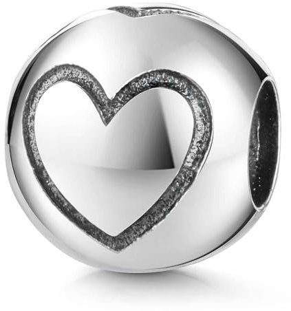 MATERIA by Matthias Wagner Beads Charms Silber 925 Herz Kugel antik für Damen Armband 863