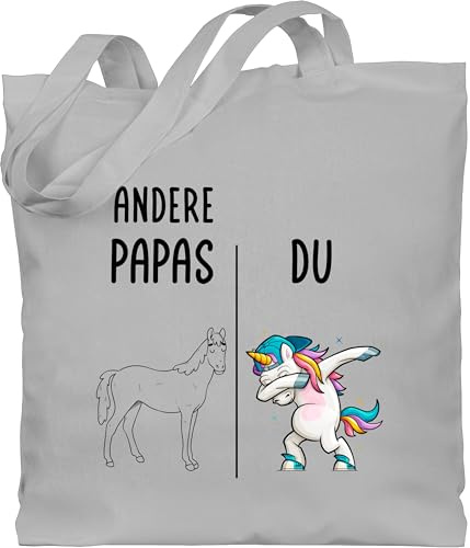 Shirtracer - Baumwolltasche - - Taschen - Andere Papas Du Dabbing Einhorn | Geburtstagsgeschenk Papa Geschenk Geburtstag Vater I Weihnachten Geschenke Papi Vatertag