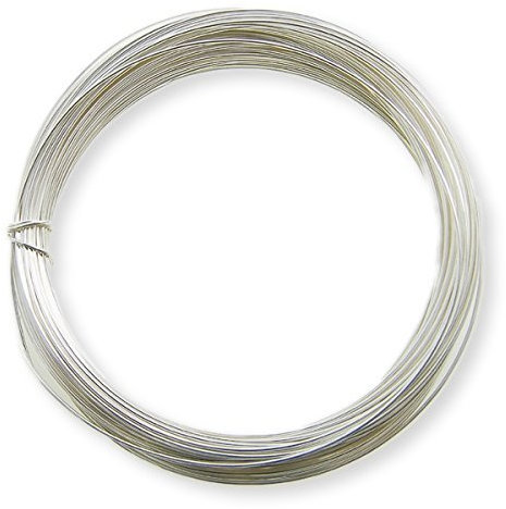Edelstahl-Basteldraht, Schmuckherstellung, anlaufgeschützter Basteldraht for Schmuck, Drahtwickeln, Bildhauerei, Hobby-Basteln, Drahtmodellierung(Silver Plated,0.6mm)