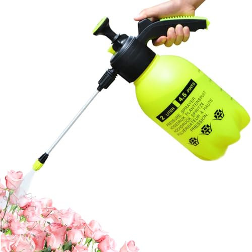 Rouloudun Pumple de Jardinage 2L Pumple de Jardinage Bullege de pulvérisation Portable pulvérisateurs de Jardin avec Une Pression de buse réglable Vidage pulvérisateur d'eau pour Plante