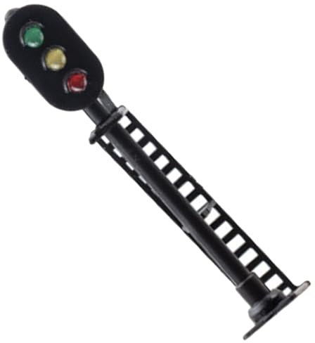 NUOBESTY Miniatur Ampelmodell Für Sandtisch Selbstgemacht Szene Kompaktes Signallichtmodell in Gelb Sandtisch Verkehrslampe Für Kinder Und Modellbahn Zubehör