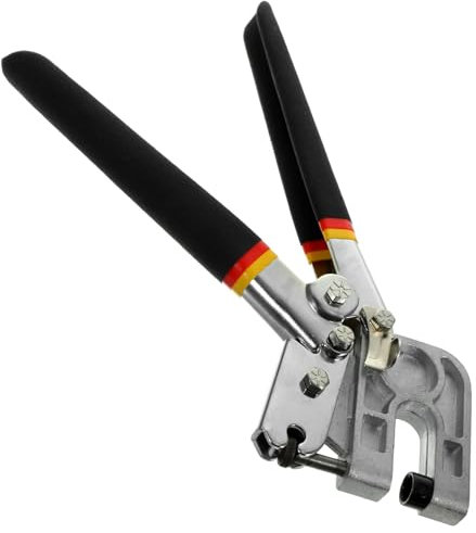 Gadpiparty Lochzange Aus Stahl Zum Crimpen Von Metallständern Zange Für Trockenbauwände Crimpschloss Ohne Bohren Nieten Oder Schrauben Mit Rutschfestem Griff Und Einhand-befestigung