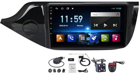 Generico Autoradio Android 11 da 9'' per Kia Ceed 2012-2018, Radio 2 DIN da Incasso con Navigazione, CarPlay, Android Auto, Ricevitore FM/AM, Controllo Audio avanzato