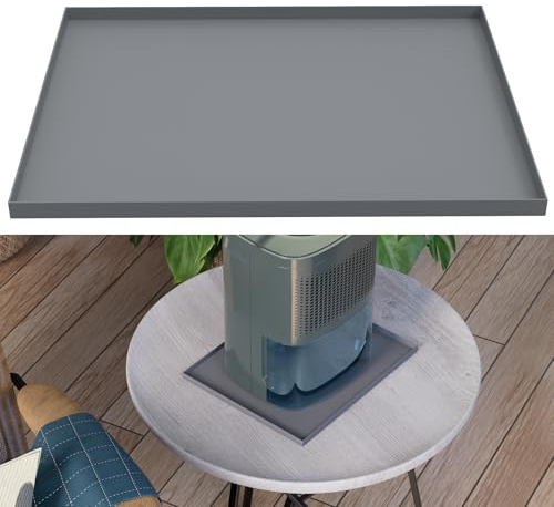 Air Jade Dehumidifier Drip Tray, 16 x 12 Anti-Leakage Water Tray with Raised Edge, Non-Slip & Floor Protection Mat for Semiconductor Dehumidifier