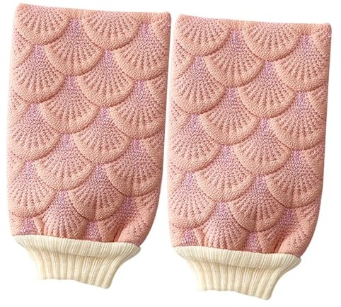 PACKOVE 2piezas Guante De Baño Guantes Exfoliantes Para Scrub Diseño De Para Masaje De Espalda Exfoliantes Corporales Accesorios De Baño Color