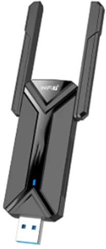 Wouueso Adaptador USB WiFi7 BE6500 Tarjeta WiFi 5G 6G USB3.0 Tarjeta de Red Inalámbrica USB WiFi 7 Adaptador AX5400 para PC Portátil