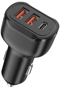 LJJWIW Car Phone Charger for Chevrolet Tahoe Tavera Tracker Trailblazer,Automobile Cigarette Lighter USB Chargers Adapter Splitter Multi Socket Outlet Voltmeter Fast Charging Accessories