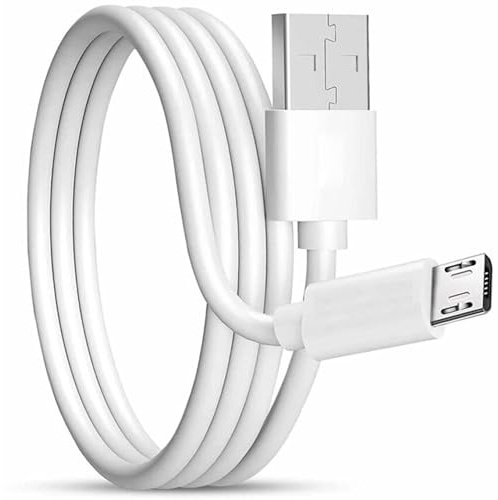 HOVUK Fast Charging Micro USB Cable 1M – Quick Charge & 480Mbps Data Sync for Android, PS4, GPS, MP3, Cameras – White
