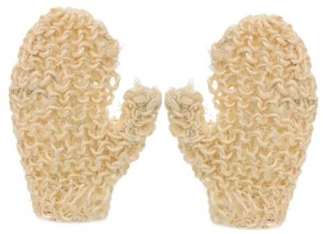 Gogogmee Guantes de Baño Exfoliantes de Sisal, Ligeros y Reutilizables, para Ducha y Limpieza