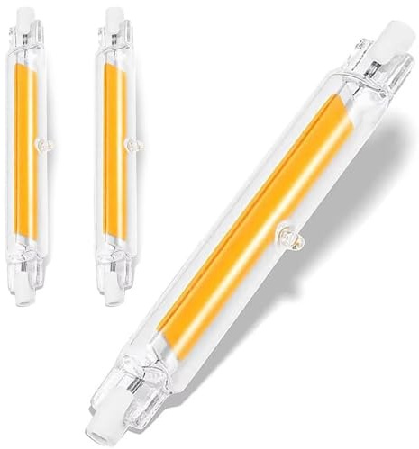 ACAATVE R7s Led 118mm Dimmbar 14W 16W 18W Glasröhre Glühbirne Ersatz für 140W 160W 180W Halogen, Warmweiß 3000K 2000LM, Kein Flackern, 360-Grad-Licht für Stehlampe Deckenfluter Wandleuchte, 2 Stück
