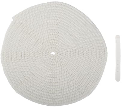 QLD COVER 4.8M(15.75FT) Spiral Cable Protector, Multicolor Suitable for Most Phone/Pad/Laptop USB Wire Cord Savers Protection Cover Anti-break Wrap Charger Data Line Cables Sleeves, Pearl White