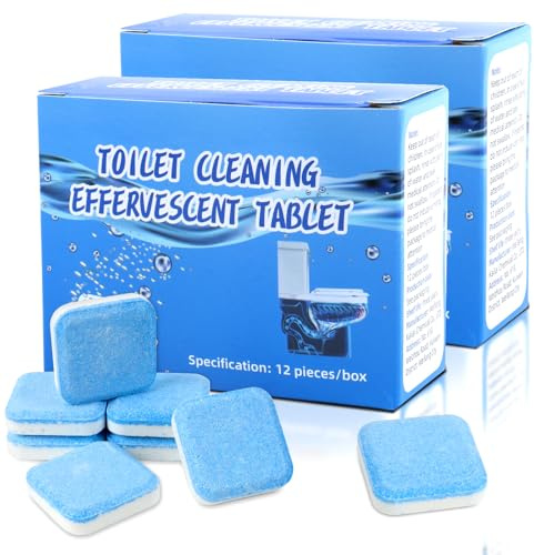 24 Stück WC Tabs, Extra starke,Schmutz entfernen,Hält die Toilette sauber, Erfrischt
