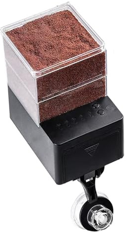 Fischfutterautomat Automatischer Spender - 5-Gang Einstellbares Intelligentes Luftdichtes Haustierzubehör Mit Timer,Schildkrötenfütterer,Für Zuhause Aquarium Schildkrötenteich Angeln Hamster