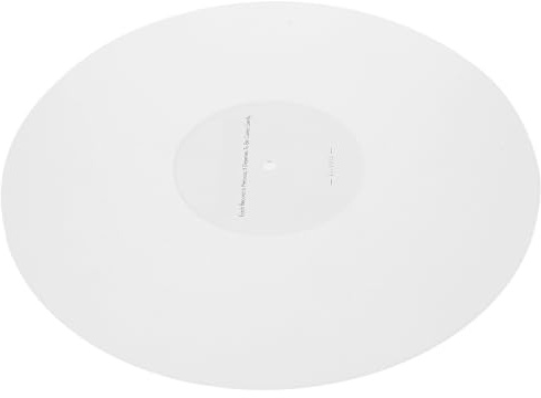 Tapis de Plateau de Platine Acrylique 3mm pour Vinyle 12 Pouces | Blanc, Support Stable et Protection, Accessoire pour Tourne-disque au Design Épuré