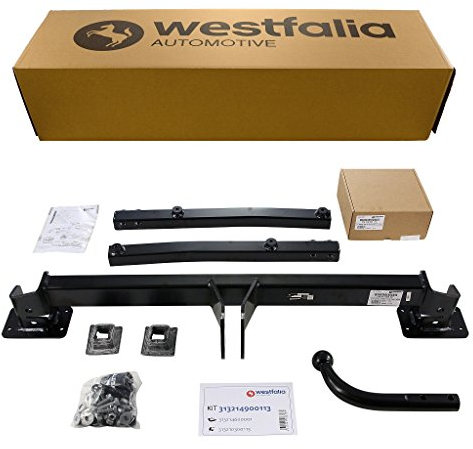 Westfalia starre Anhängerkupplung für Mercedes C-Klasse Kombi/Limousine (S204/W204) (BJ 03/2007-07/2009) - im Set mit 13-pol. fzg.-spez. Westfalia Elektrosatz
