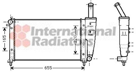 VAN WEZEL 17002218 Radiatore, Raffreddamento Motore