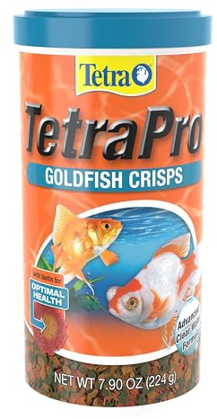 Tetra 77077 TetraPRO Goldfish Crisps for Fishes, 7.9 Ounce