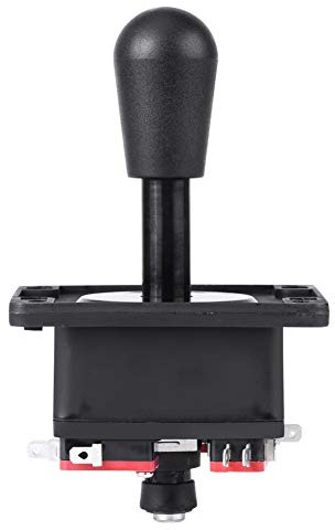 Hztyyier Joystick de Style Américain, Poignée Elliptique Noire, Commutable 8 Façons, pour Machines de Jeux d'Arcade