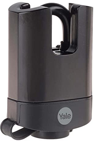 Yale Lucchetto di alta sicurezza resistente agli agenti atmosferici Y221B/52/125/1 corpo 50mm, arco protetto in acciaio indurtio, 3 chiavi
