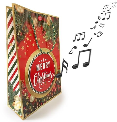 bentino MUSIK-Weihnachtstüte Last Christmas, beim ÖFFNEN der Geschenktüte wird der Song (Coverversion) abgespielt