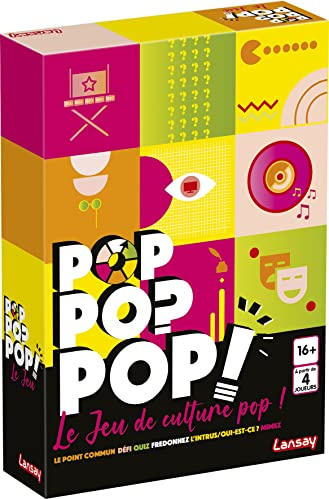 Pop Sociée – Gesellschaftsspiel 75070 – spielerisch und benutzerfreundlich ab 16 Jahren – 4 Spieler + – mehrfarbig – perfekt für Abende mit Freunden oder der Familie – dynamisches und lustiges Spiel