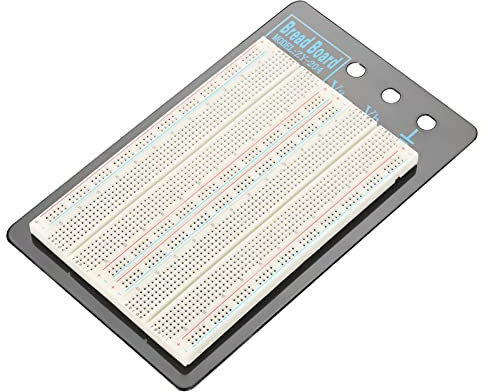 Risegun Experiment Solderless Breadboard, ABS 1660 Points Holes Plug in Breadboard Test Bed Free Solder Circuit Test