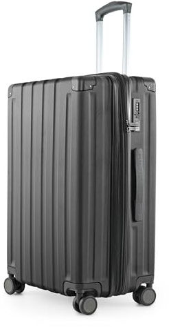 Hauptstadtkoffer Q-Damm - Mittelgroßer Hartschalenkoffer, TSA, 4 Rollen, Check-In Gepäck mit 6 cm Volumenerweiterung, 68cm, 89 L, Schwarz | ABS-Hartschale · TSA-Zahlenschloss · Erweiterbar · 4 Rollen · Austauschbare Ersatzteile · Aufgabegepäck · Urlaub · 1-2 Wochen