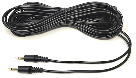 Maincore 10mMainCore 3.5mm Mono Jack Cable – Male to Male Audio/Power Lead with Gold-Plated Connectors for Amps, Mixers, Microphones, and Electronics (10m)