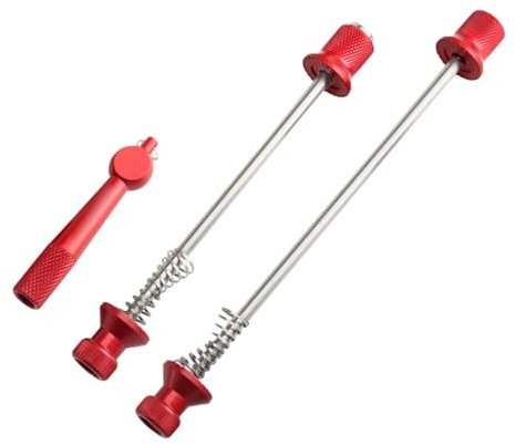 Schnellspanner für Vorderrad, Schnellspanner für Hinterrad | Faltbarer Anti-Diebstahl-Schnellverschluss-Spieß-Clip-Bolzenhebel | Abnehmbare Stangen aus Aluminiumlegierung mit Schnellspanner für Vorder