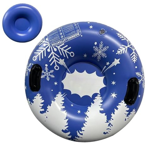 Snow Tubes for Sledding Heavy Duty, Kids Inflatable Snow Tube, PVC Snow Tube, Heavy Duty Sleds for Winter, Cold-Resistant Snow Tube, 35.4 Inch Snow Tube, Winter Snow Tube, for Boys Girls
