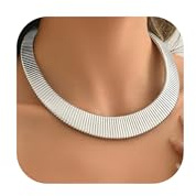 YANCHUN Tjockt guld halsband uttalande halsband för kvinnor läckert guld kraghalsband tjockt halsband halsband etniskt stort uttalande afrikansk stam bred metall choker-smycken, Metall, Ingen ädelsten