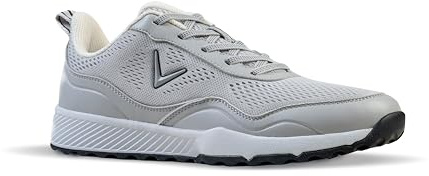 Callaway Golf GTX Aero Breathable Golf Shoe, Grey/White, UK 9.5
