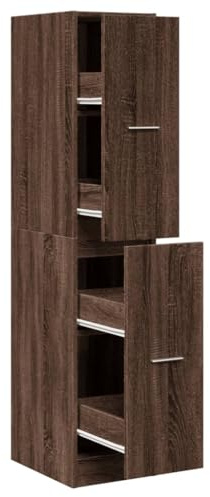 HGPOTUY Apothecary Cabinet 30x41x144.5 cm Decorative Storage Cabinet Apothecary Chest with Drawers