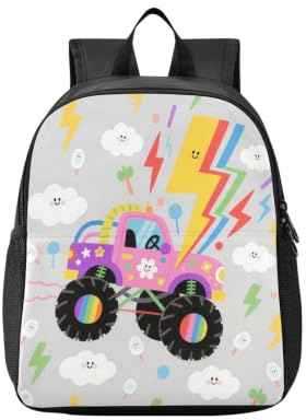 KLL sac à dos c pour enfants dessin animé véhicule tout-terrain | Sac à livres, pour enfants, mochila para ni?os de 3 a?os