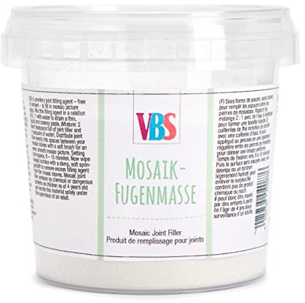 VBS Mosaik-Fugenmasse, frostfest, 350g Weiß