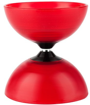 Henrys J04030-03T - Yo-Yo, Diabolo Beach Translucent, rot